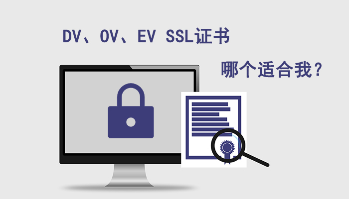 DV、OV、EV三种SSL证书类型，哪种类型适合我的网站？