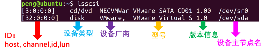Linux命令知识：Linux lsscsi命令详解