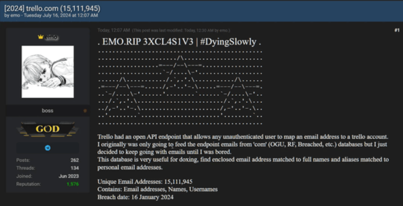 因API被黑客滥用，Trello泄露1500 万用户数据
