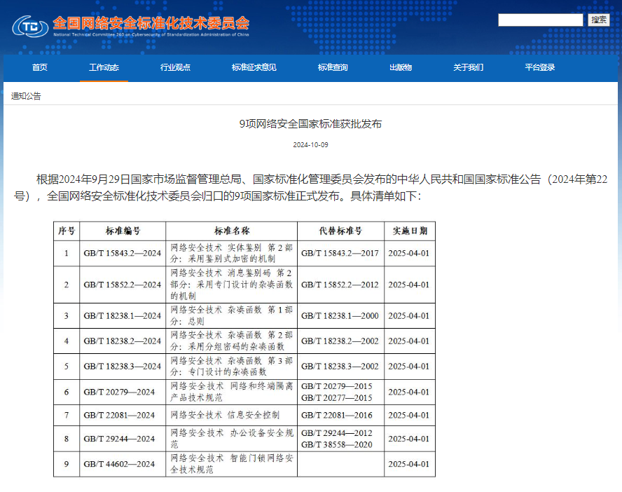 【壹周快报】9项网络安全国家标准获批发布；互联网档案馆遭黑客攻击，泄露3100万用户数据