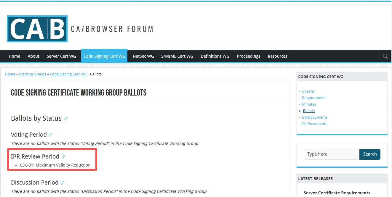 行业前线，代码签名证书有效期将缩短至460天